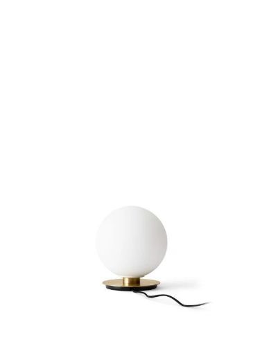 Audo Copenhagen TR Bulb Table/Wall Lamp Ø: 20cm - Matt Opal/Brushed Brass