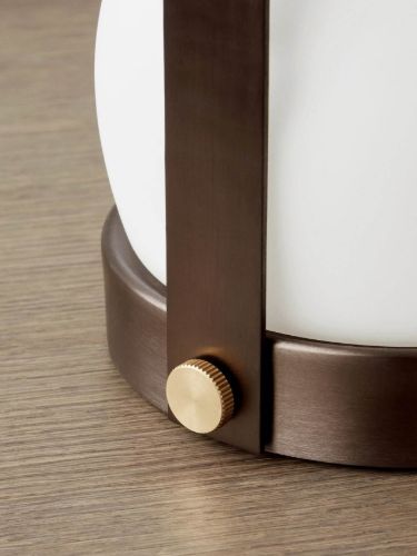 Audo Copenhagen Carrie LED Table Lamp Ø: 13,5 cm - Leather