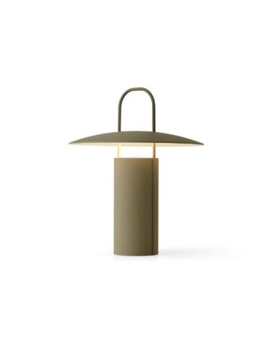 Audo Copenhagen Ray Table Lamp Portable H: 23,5 cm - Dusty Green