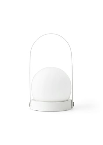 UDGÅR med lager Audo Copenhagen Carrie LED Lampe Portable Ø: 13,5 cm - White UDSTILLINGSMODEL