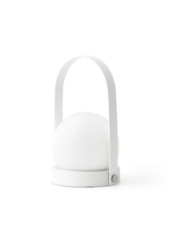 UDGÅR med lager Audo Copenhagen Carrie LED Lampe Portable Ø: 13,5 cm - White UDSTILLINGSMODEL