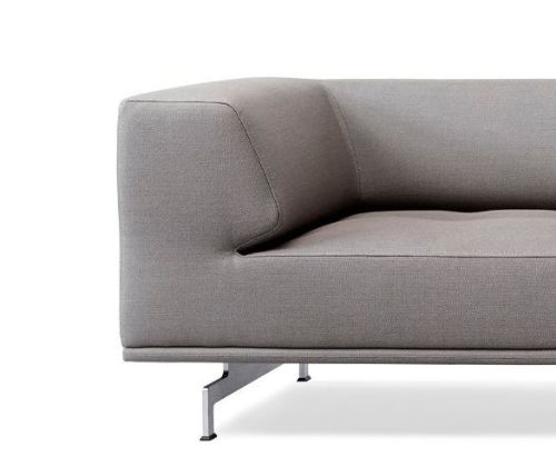 Fredericia Furniture 450 Delphi 3 Pers. Sofa L: 325 cm - Fiord 171/Aluminium
