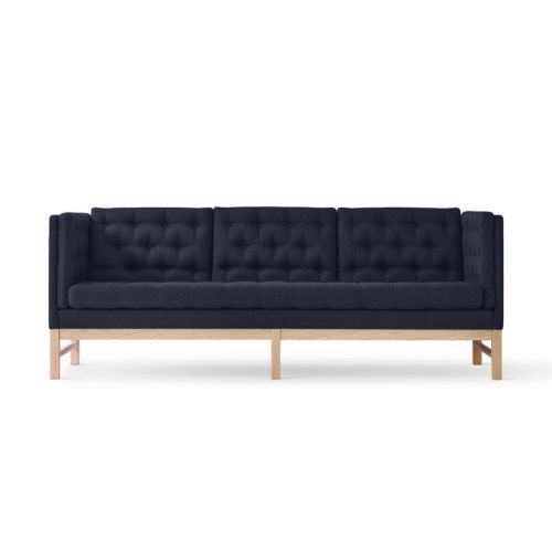 Fredericia Furniture Erik Jørgensen EJ 315-2 2 Pers. Sofa L: 153 cm - Mood 2103 Blå/Sæbebehandlet Eg