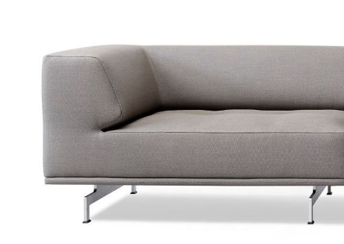 Fredericia Furniture 450 Delphi Sofa m. Chaiselong L: 325 cm - Steelcut Trio 2/Aluminium