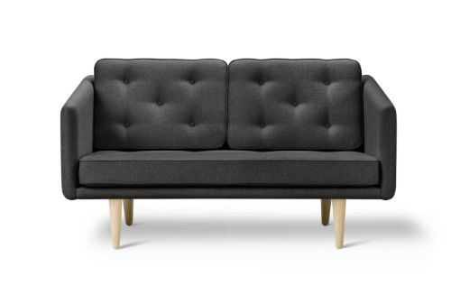 Fredericia Furniture 2002 No. 1 2 Pers. Sofa L: 143 cm - Sunniva 173/Sæbebehandlet Eg