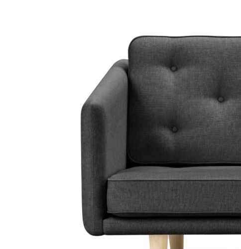 Fredericia Furniture 2002 No. 1 2 Pers. Sofa L: 143 cm - Sunniva 173/Sæbebehandlet Eg