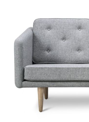 Fredericia Furniture 2002 No. 1 2 Pers. Sofa L: 143 cm - Hallingdal 130/Olieret Eg