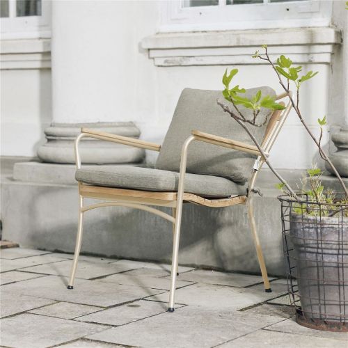 Mandalay Marguerit Lounge Stol - Teak/Taupe