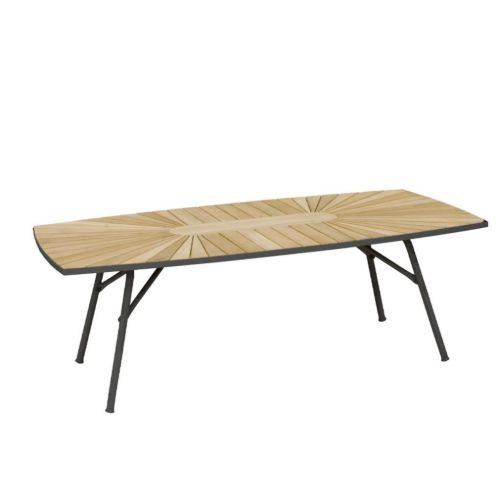 Mandalay Marguerit Loungebord L: 130 cm - Teak/Antracit