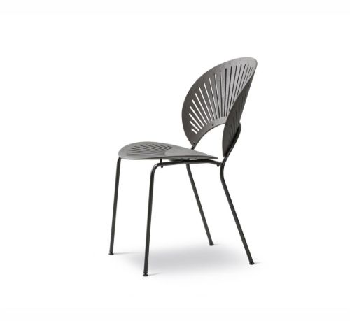 Fredericia Furniture 3398 Trinidad Stol SH: 45,5 cm - Grå/Flint