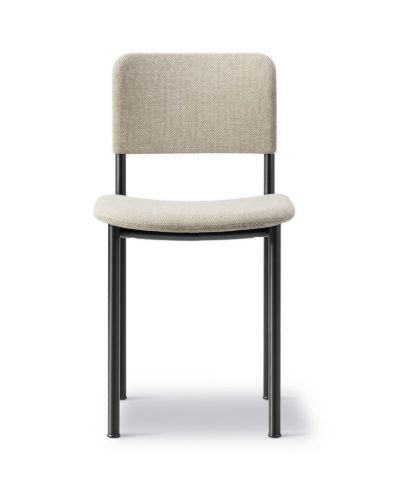 Fredericia Furniture 3414 Plan Fuldpolstret Stol SH: 45 cm - Hallingdal 220/Sort