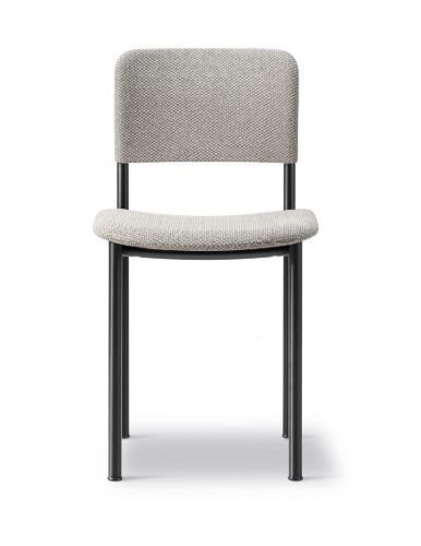 Fredericia Furniture 3414 Plan Fuldpolstret Stol SH: 45 cm - Safire 008/Sort