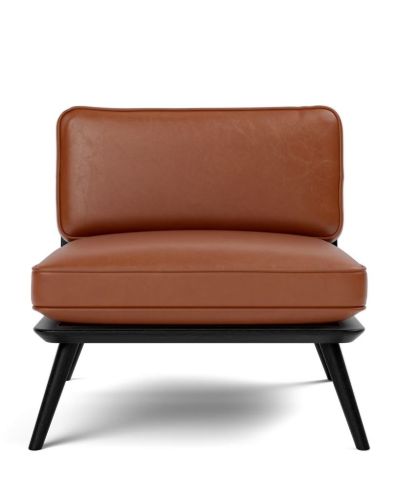 Fredericia Furniture 1710 Spine Lounge Suite Chair - Læder Cera/Ask