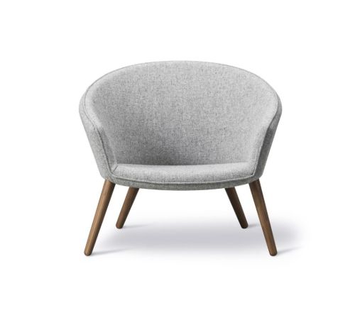 Fredericia Furniture 2631 Ditzel Loungestol SH: 37 cm - Hallingdal 130/Røget Eg