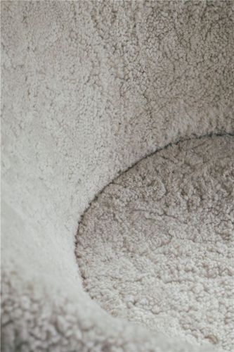 Fredericia Furniture 2631 Ditzel Loungestol SH: 37 cm - Sheepskin Moonlight/Olieret Eg