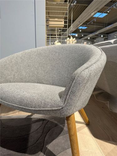 Fredericia Furniture 2631 Ditzel Loungestol SH: 37 cm - Hallingdal 130/Olieret Eg