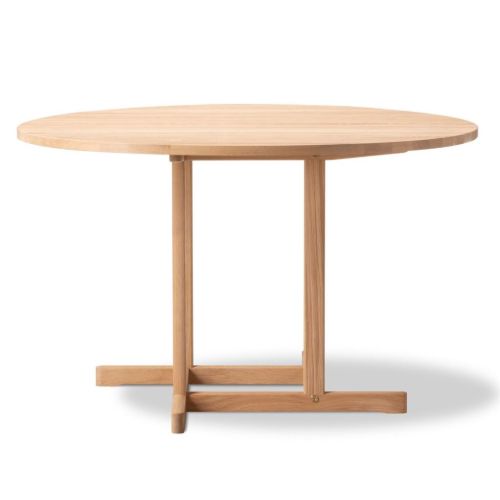 Fredericia Furniture BM80 Mogensen Shaker Table Ø: 120 cm - Olieret Eg