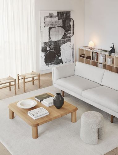 Fredericia Furniture 6772 Islets Sofabord 110x110 cm - Lys Olieret Eg