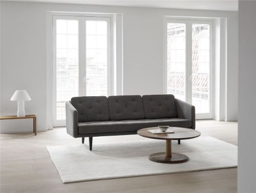 Fredericia Furniture 1295 Pon Sofabord Ø: 90 cm - Olieret Røget Eg