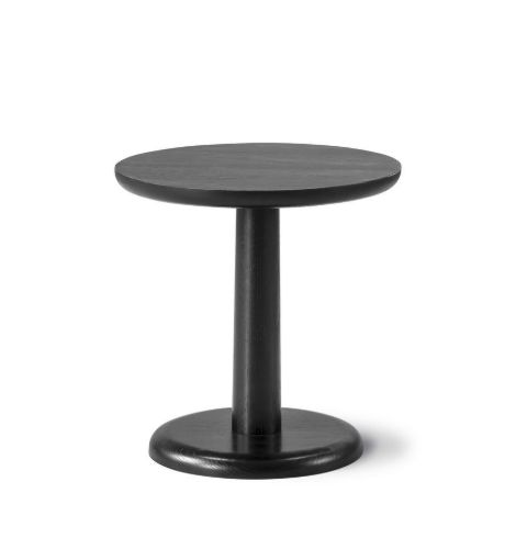 Fredericia Furniture 1285 Pon Sofabord Ø: 40 cm - Sortlakeret Eg
