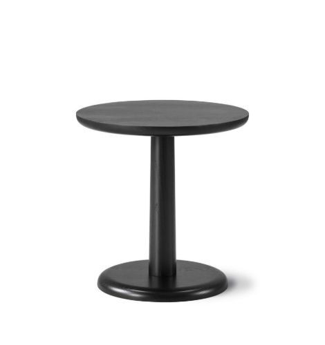 Fredericia Furniture 1290 Pon Sofabord Ø: 45 cm - Sortlakeret Eg