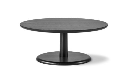Fredericia Furniture 1295 Pon Sofabord Ø: 90 cm - Sortlakeret Eg