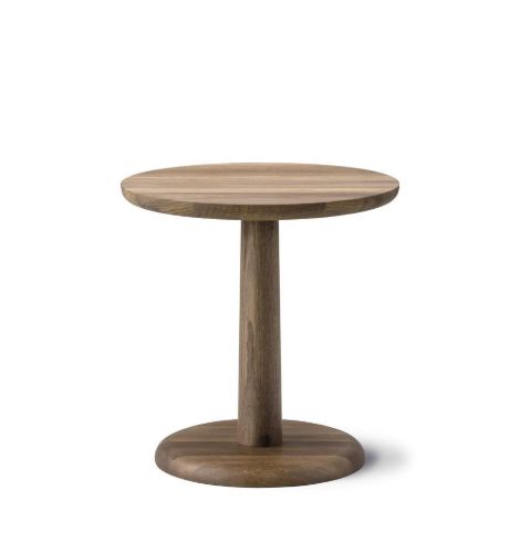 Fredericia Furniture 1290 Pon Sofabord Ø: 45 cm - Olieret Røget Eg