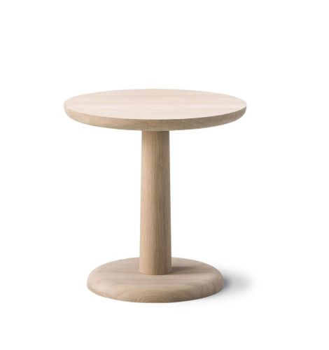 Fredericia Furniture 1285 Pon Sofabord Ø: 40 cm - Sæbebehandlet Eg