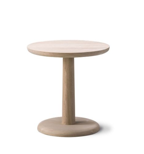 Fredericia Furniture 1290 Pon Sofabord Ø: 45 cm - Sæbebehandlet Eg