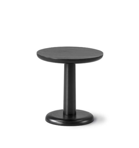 Fredericia Furniture 1280 Pon Sofabord Ø: 35 cm - Sortlakeret Eg