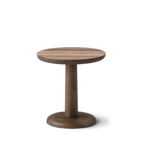 Fredericia Furniture 1280 Pon Sofabord Ø: 35 cm - Olieret Røget Eg