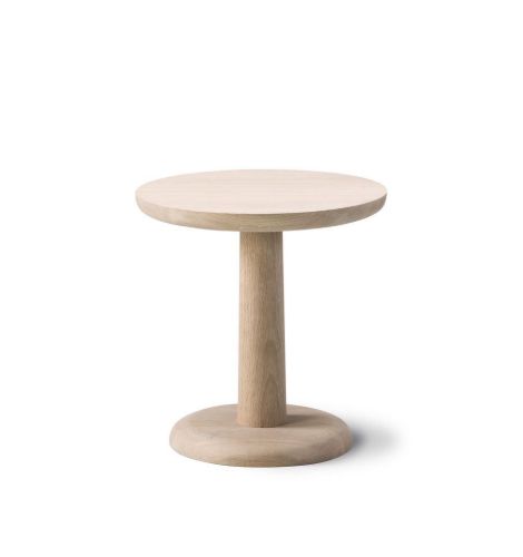 Fredericia Furniture 1280 Pon Sofabord Ø: 35 cm - Sæbebehandlet Eg