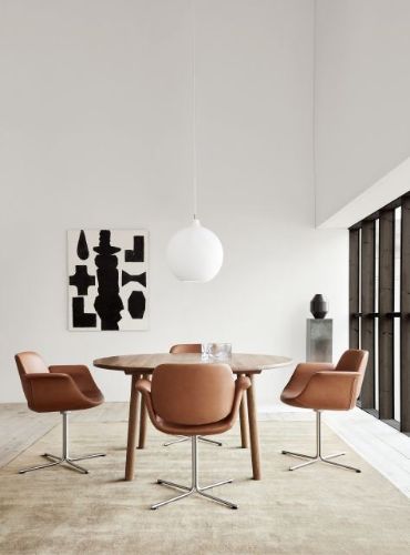 Fredericia Furniture 6121 Taro Spisebord Ø: 120 cm - Røget Olieret Eg