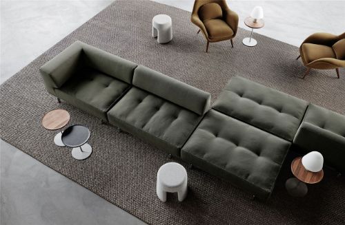 Fredericia Furniture 6755 Pal Sidebord 44x45 cm - Sort Lak/Sort Stål