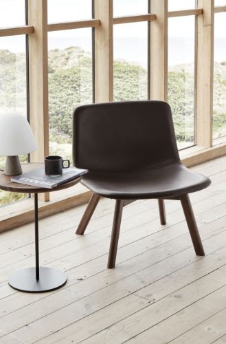 Fredericia Furniture 6755 Pal Sidebord 44x45 cm - Valnød/Sort Stål