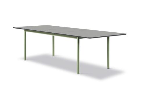 Fredericia Furniture 6632 Plan Table Extendable 100x260 cm - Sort Nanolaminat/Modernist Green