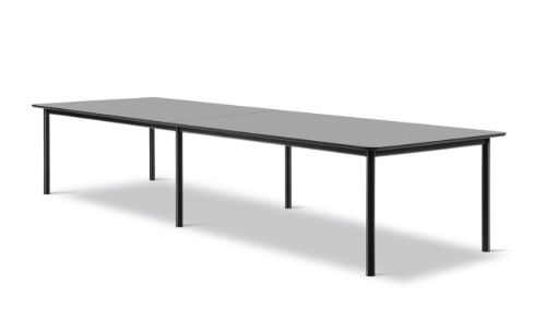 Fredericia Furniture 665E Plan Table Modular 100x380 cm - Sort Nanolaminat/Sort
