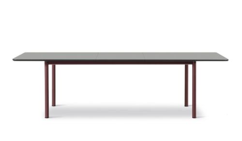 Fredericia Furniture 6632 Plan Table Extendable 100x260 cm - Sort Nanolaminat/Bordeaux