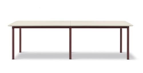 Fredericia Furniture 665A Plan Table Modular 100x260 cm - Really Cotton Dream/Bordeaux