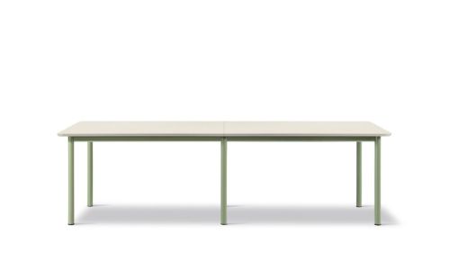 Fredericia Furniture 665A Plan Table Modular 100x260 cm - Really Cotton Dream/Modernist Green