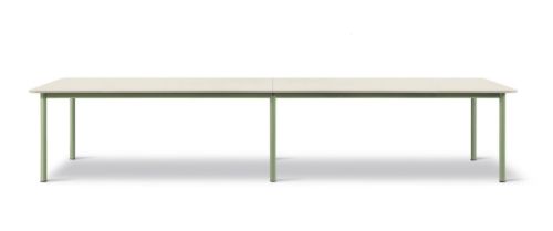 Fredericia Furniture 665E Plan Table Modular 100x380 cm - Really Cotton Dream/Modernist Green