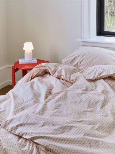 HAY Fineline Duvet Cover 140x200 cm - Soft Pink
