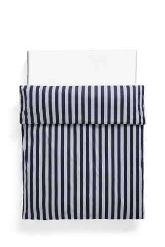 HAY Été Duvet Cover 140x200 cm - Midnight Blue and Light Grey