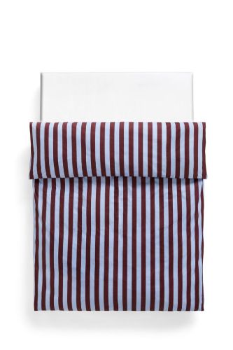 HAY Été Duvet Cover 200x200 cm - Bordeaux and Sky Blue