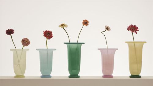 HAY Empire Vase H: 21 cm - Lime Yellow