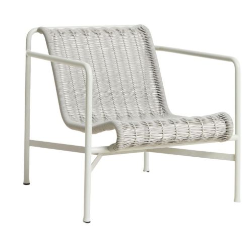 HAY Palissade Cord Lounge Chair Low H: 70 cm - Sky Grey