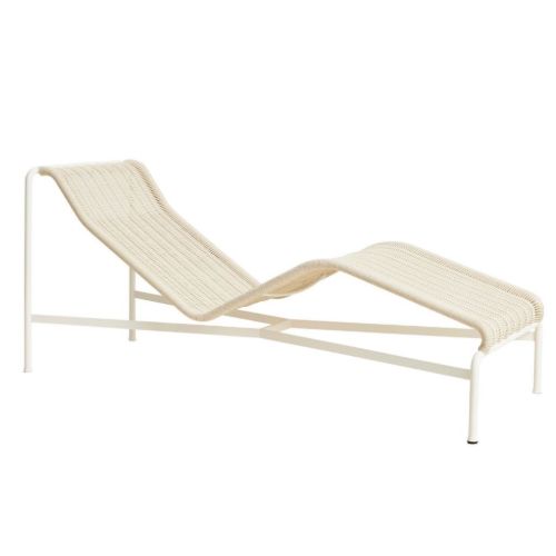 HAY Palissade Cord Chaise Longue L: 164,5 cm - Cream White