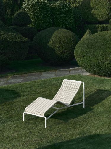 HAY Palissade Cord Chaise Longue L: 164,5 cm - Cream White