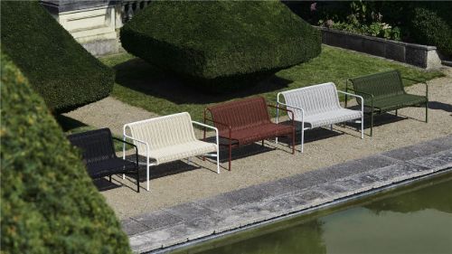 HAY Palissade Cord Lounge Sofa B: 139 cm - Sky Grey