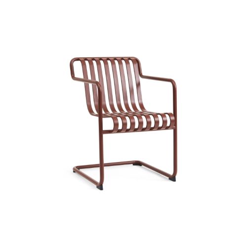 HAY Palissade Cantilever Dining Armchair H: 80 cm - Iron Red